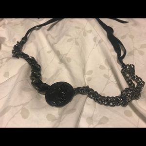 Cameo necklace with chain & ribbon from MAC